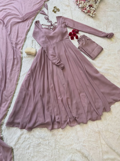 Mint Grace Anarkali Set