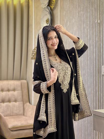 Shehzaadi Grace Sequence Work Gown