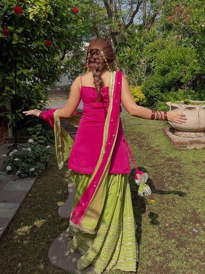 Mirror Muse Lehenga Set – Fendy Silk Festive Elegance