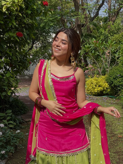 Mirror Muse Lehenga Set – Fendy Silk Festive Elegance