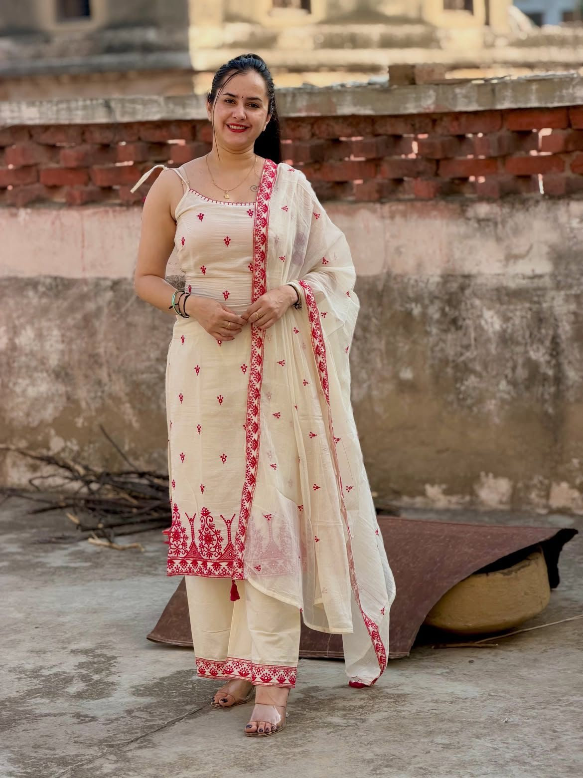Maska Cotton Silk Suit Set – Embroidered Designer Elegance