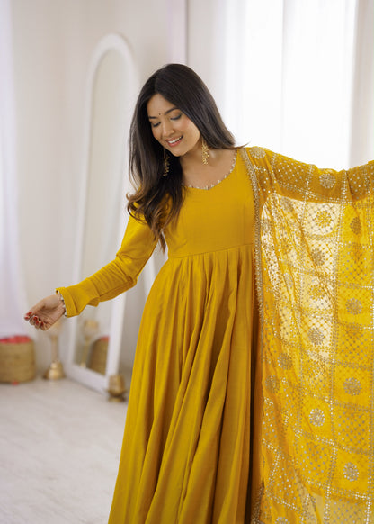 Regal Festive Anarkali – Premium Chanderi Collection