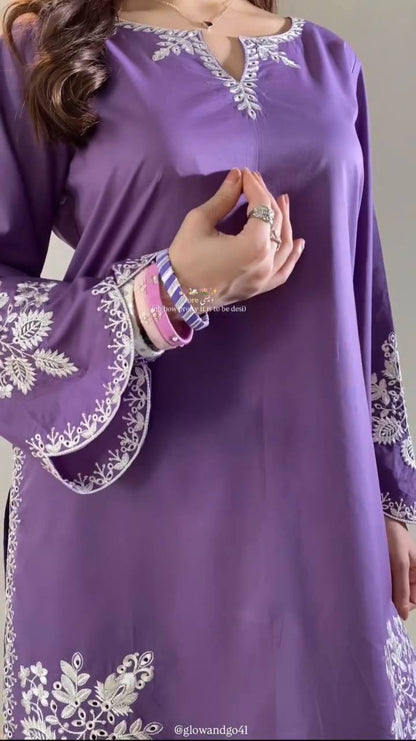Nawabi Grace Suit – Embroidered Farshi Salwar Collection