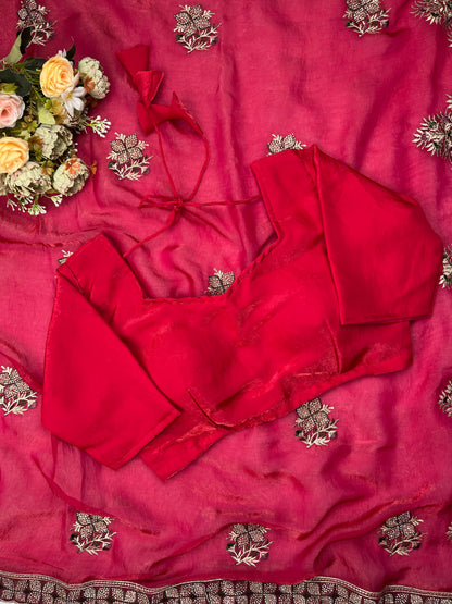 Swarika Sparkle Fendy Satin Saree