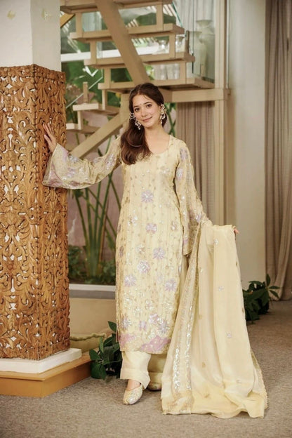 Silk Grace Plazo Set – Thread & Sequence Designer Wear