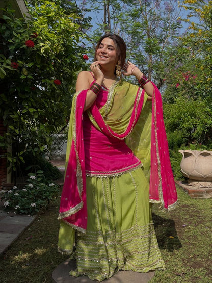 Mirror Muse Lehenga Set – Fendy Silk Festive Elegance