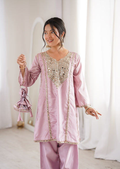 Mirror Muse Co-Ord Set – Ethnic Kurti & Batwa Combo