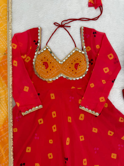 Digital Print & Real Mirror Work – Festive Wear for Women