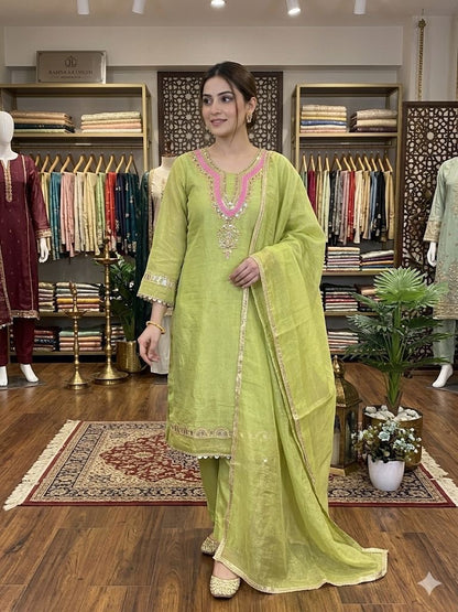 Shine On Mirror Work Suit Set