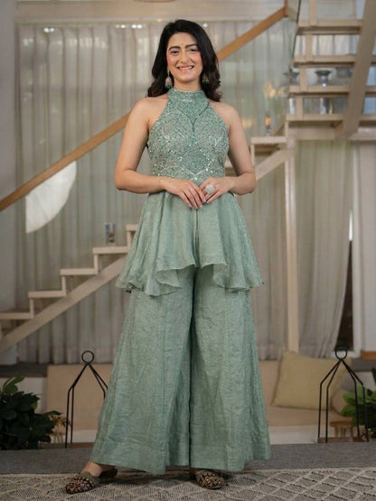Pearl Elegance Sharara Set – Fandy Crush Designer Wear