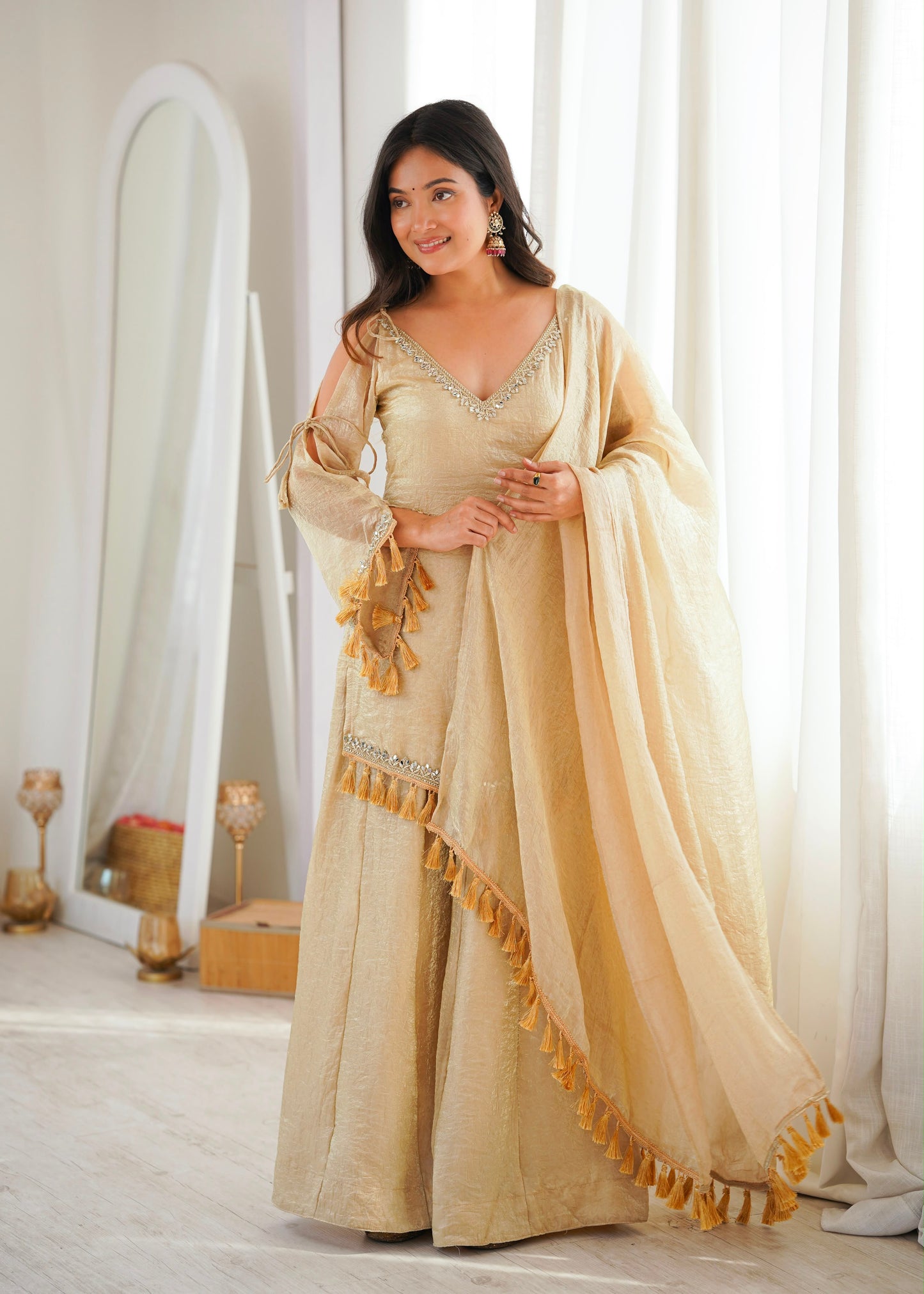 Classic Mirror Plazzo Set – Boutique Ethnic Wear