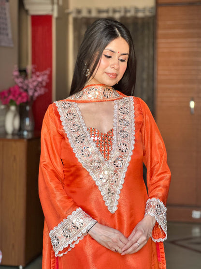 Mirror Majesty Sharara Set – Chinon 4 Piece Designer Outfit