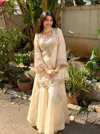 Mirror Majesty Sharara Set – Chinon 4 Piece Designer Outfit