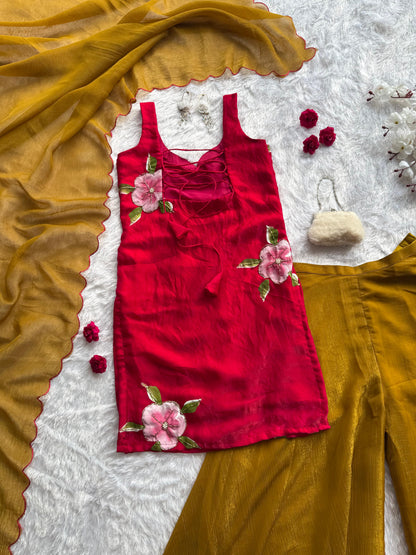 Fusion Artwear Set – Hand Painted Designer Outfit