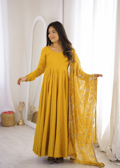 Regal Festive Anarkali – Premium Chanderi Collection