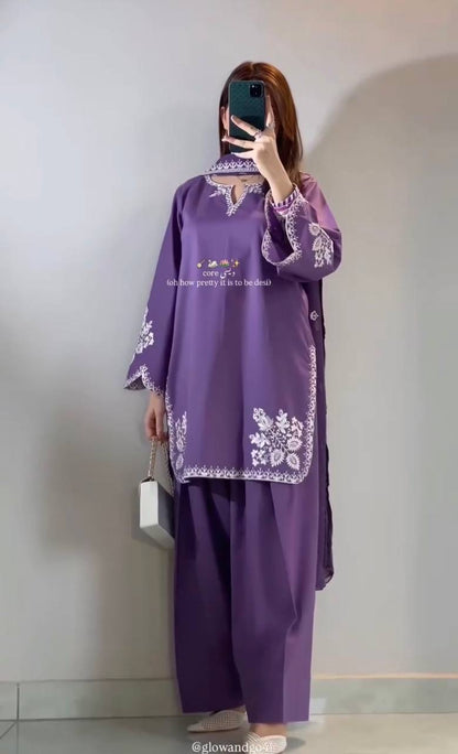 Nawabi Grace Suit – Embroidered Farshi Salwar Collection