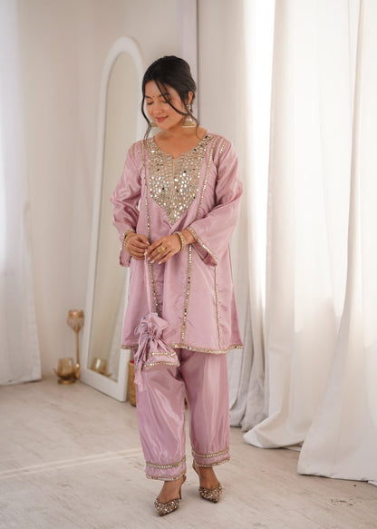 Mirror Muse Co-Ord Set – Ethnic Kurti & Batwa Combo