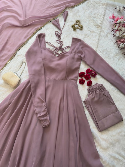 Mint Grace Anarkali Set