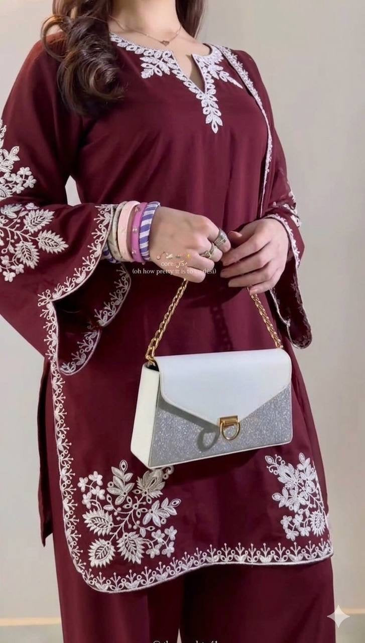 Nawabi Grace Suit – Embroidered Farshi Salwar Collection
