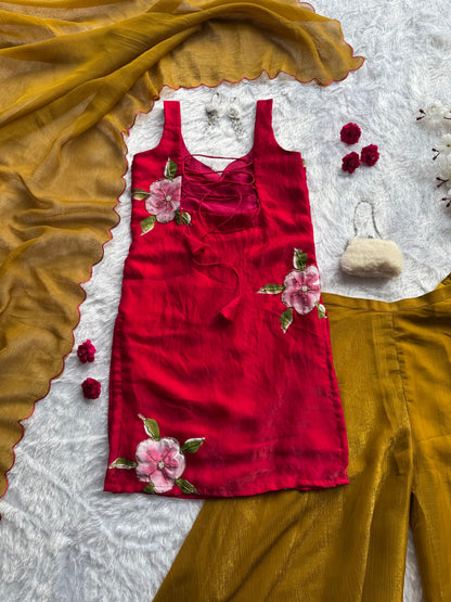 Fusion Artwear Set – Hand Painted Designer Outfit