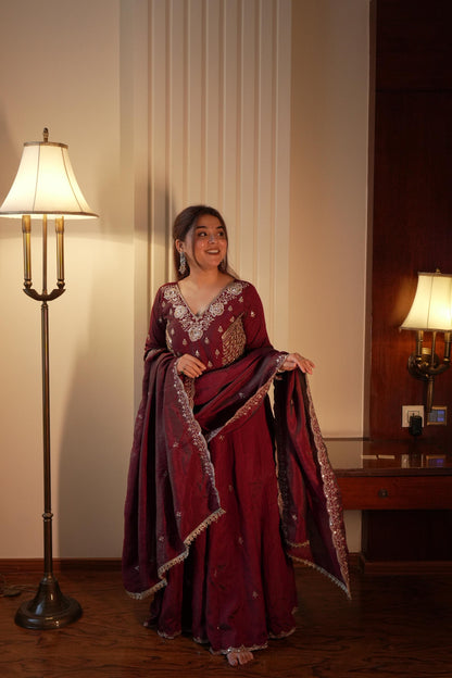 Desi Princess Set – Vichitra Embroidered Elegance