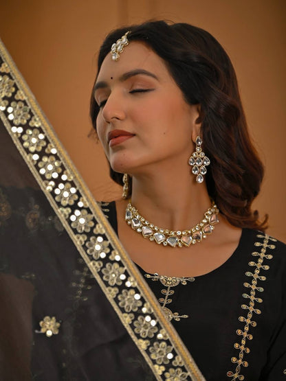 Designer Party Wear Top Sharara Palazzo Set
