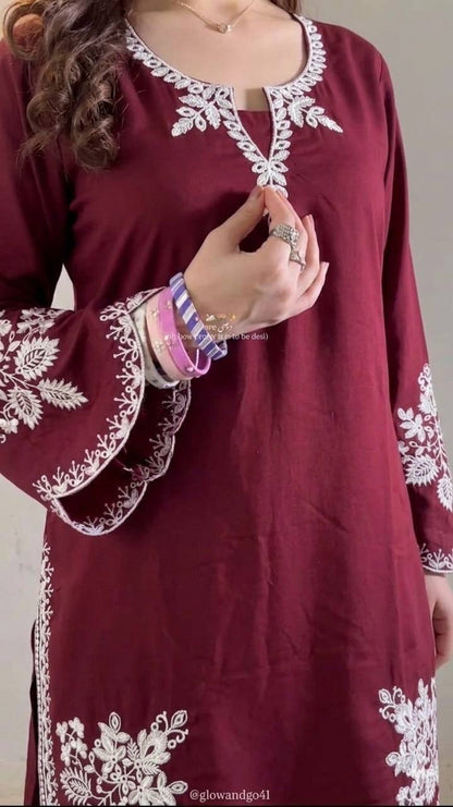 Nawabi Grace Suit – Embroidered Farshi Salwar Collection