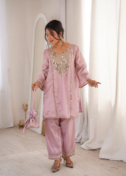 Mirror Muse Co-Ord Set – Ethnic Kurti & Batwa Combo