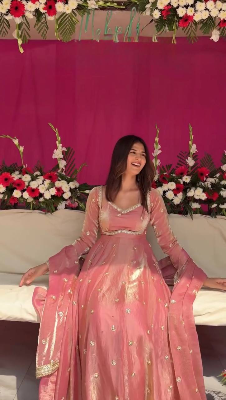 Meher Grace Fendy Silk Anarkali Set
