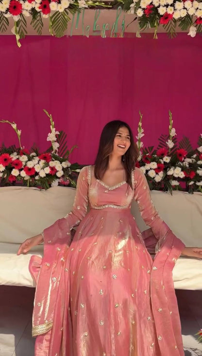 Meher Grace Fendy Silk Anarkali Set