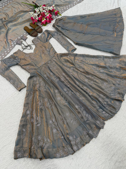 Zehra Royale Fendy Silk Anarkali Set